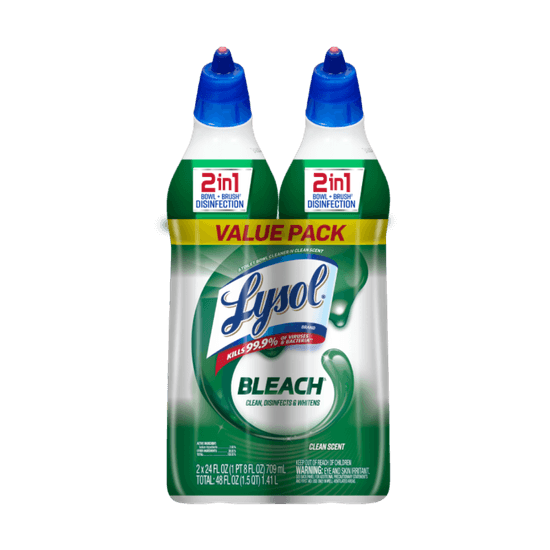 LYSOL® Toilet Bowl Cleaner - with Bleach Twin Pack