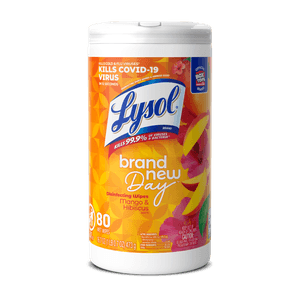 LYSOL® Disinfecting Wipes - Brand New Day™ Mango & Hibiscus 80 ct.