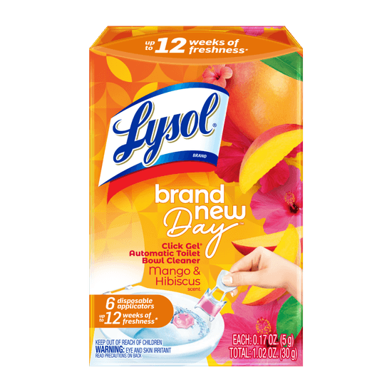 LYSOL® Automatic Toilet Bowl Cleaner - Click Gel Brand New Day™ Mango & Hibiscus